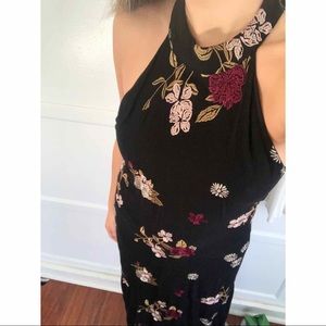 Black Floral Maxi Dress